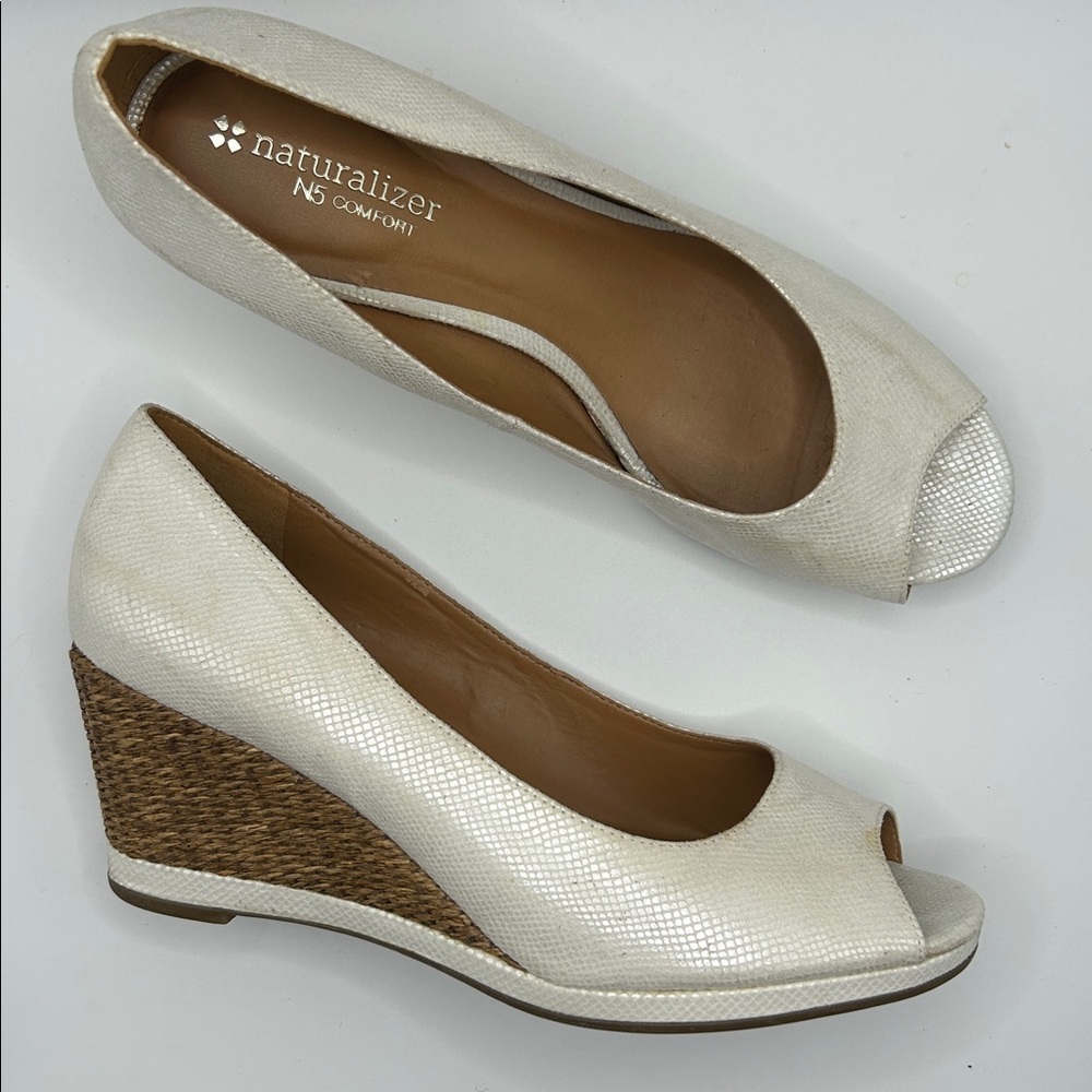 Naturalizer Women’s Peep Toes Wedge Heels sz7.5